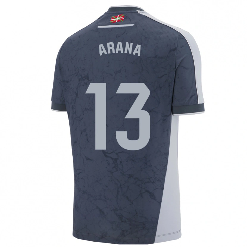Danxen Niño Camiseta Egoitz Arana #13 Azul Oscuro Blanco 2ª Equipación 2025/26 La Camisa
