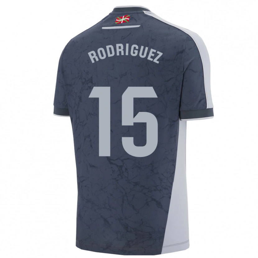 Danxen Niño Camiseta Peru Rodríguez #15 Azul Oscuro Blanco 2ª Equipación 2025/26 La Camisa