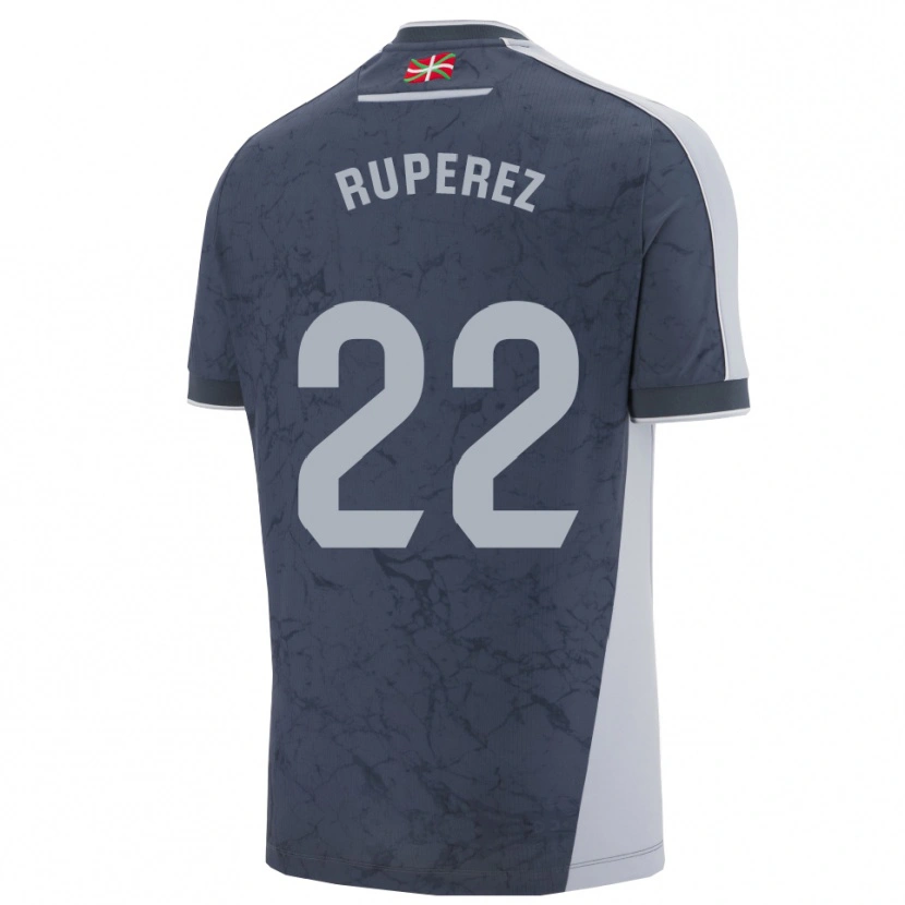 Danxen Niño Camiseta Iñaki Rupérez #22 Azul Oscuro Blanco 2ª Equipación 2025/26 La Camisa