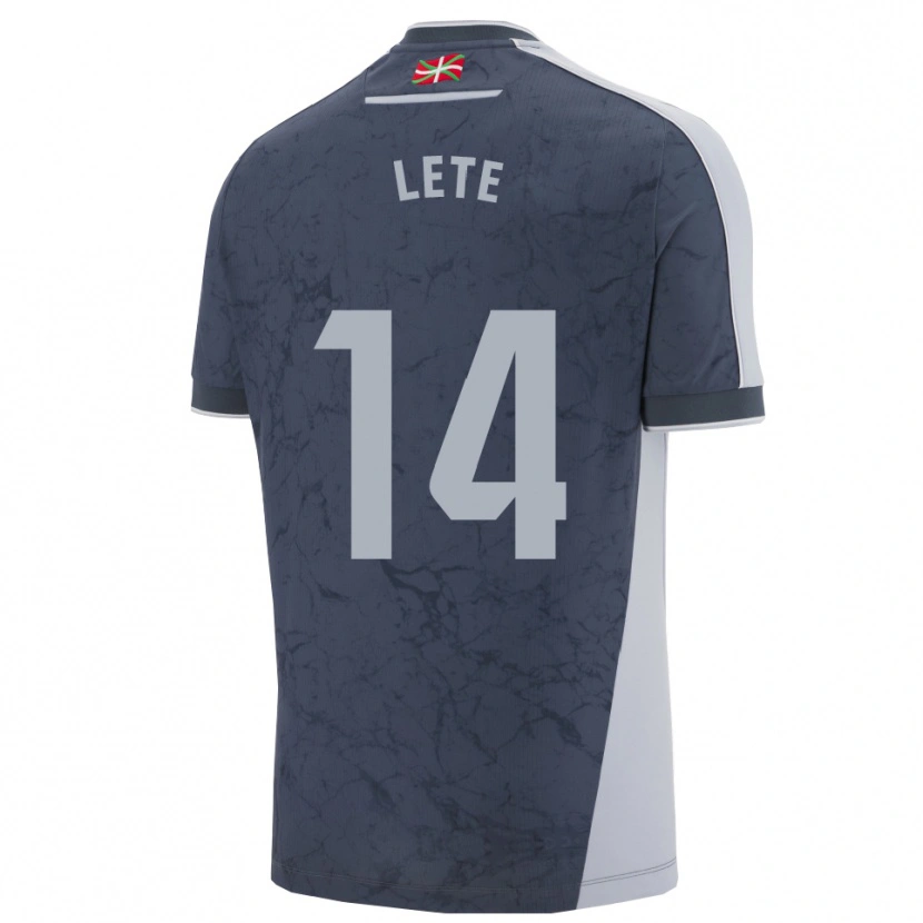 Danxen Niño Camiseta Eñaut Lete #14 Azul Oscuro Blanco 2ª Equipación 2025/26 La Camisa