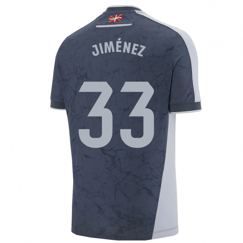 Danxen Niño Camiseta Javier Jiménez #33 Azul Oscuro Blanco 2ª Equipación 2025/26 La Camisa