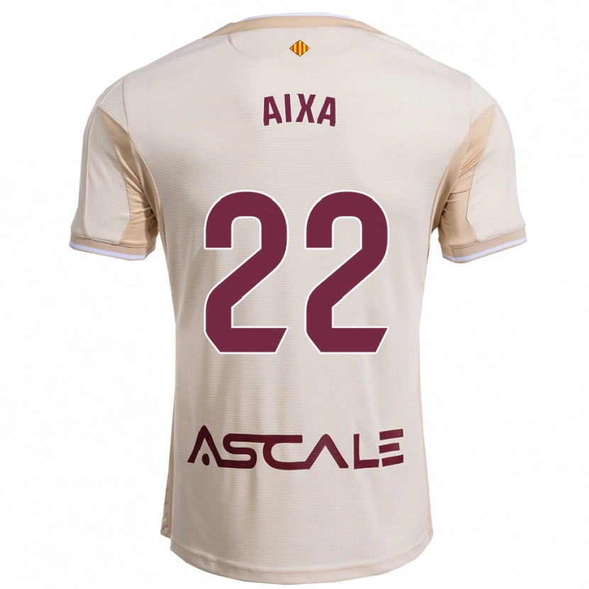 Danxen Niño Camiseta Aixa Salvador García #22 Blanquecino Burdeos 2ª Equipación 2025/26 La Camisa