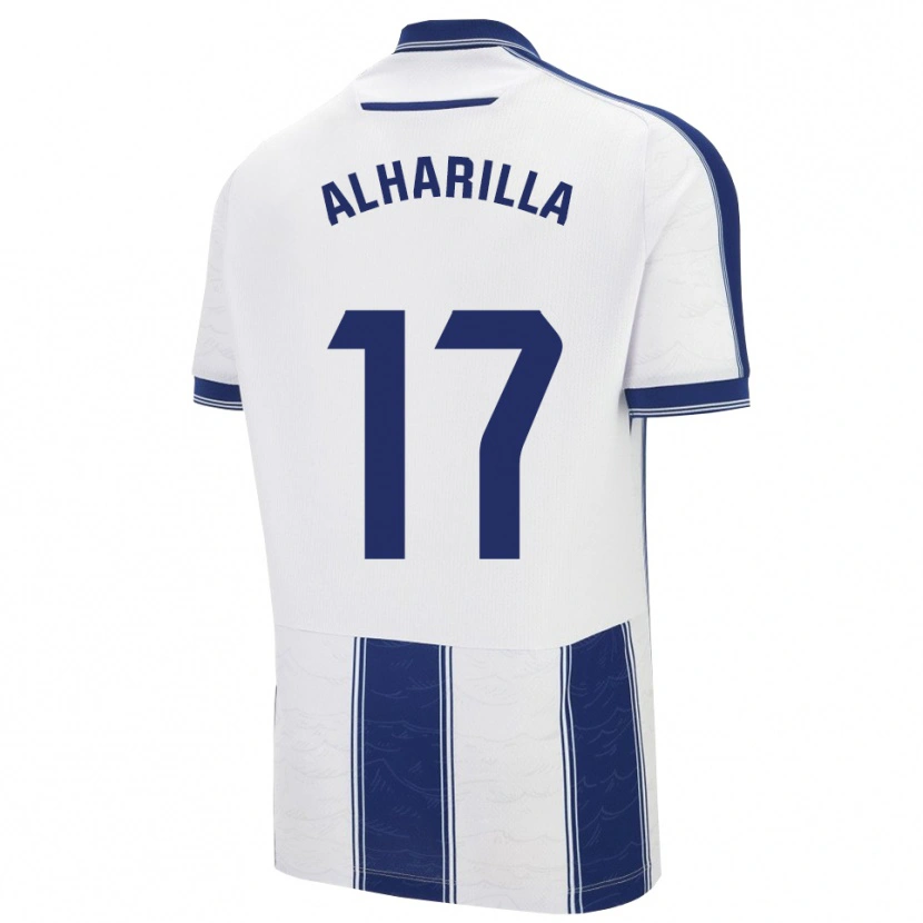 Danxen Niño Camiseta María Alharilla #17 Azul Marino Blanco 2ª Equipación 2025/26 La Camisa
