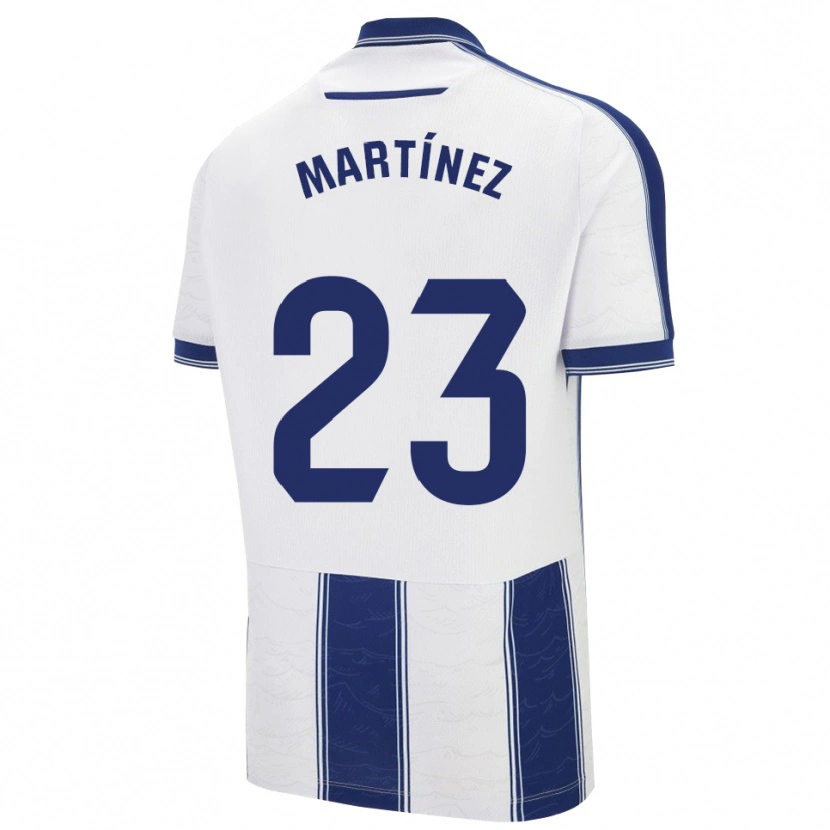 Danxen Niño Camiseta Pablo Martínez #23 Azul Marino Blanco 2ª Equipación 2025/26 La Camisa