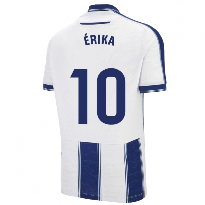Danxen Niño Camiseta Érika González #10 Azul Marino Blanco 2ª Equipación 2025/26 La Camisa