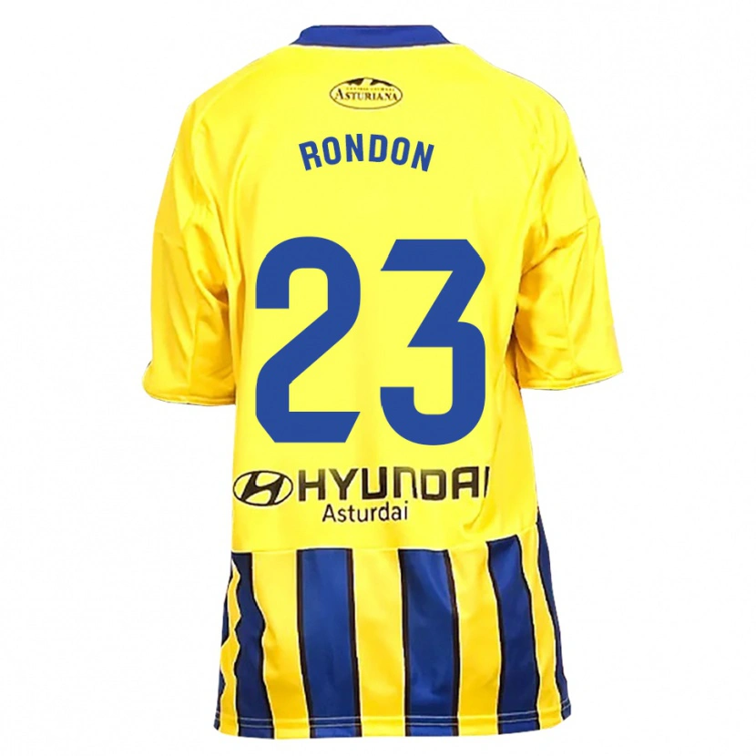 Danxen Niño Camiseta Salomón Rondón #23 Amarillo Azul 2ª Equipación 2025/26 La Camisa