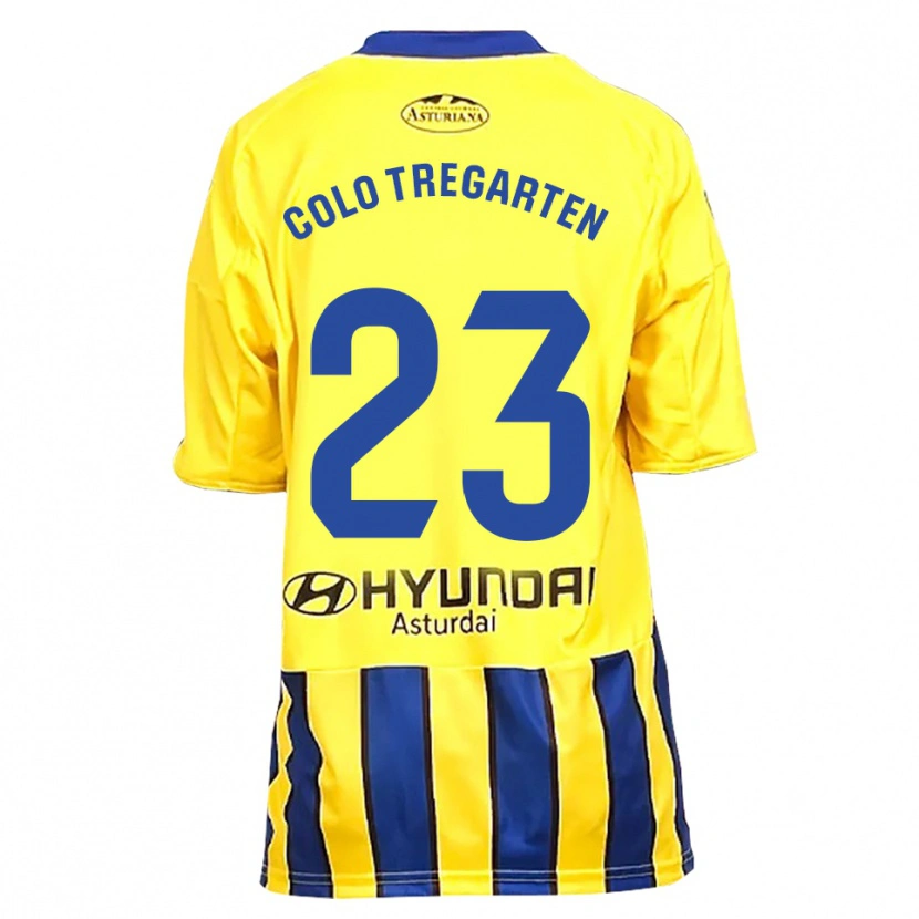 Danxen Niño Camiseta Colo Tregarten #23 Amarillo Azul 2ª Equipación 2025/26 La Camisa