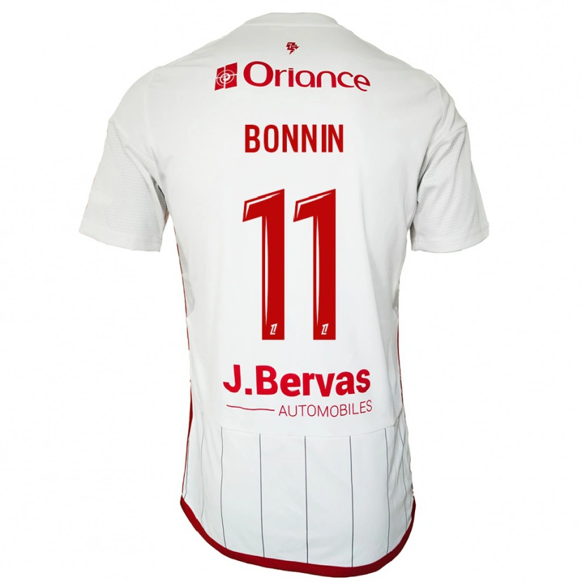 Danxen Niño Camiseta Lilian Bonnin #11 Blanco Rojo 2ª Equipación 2025/26 La Camisa