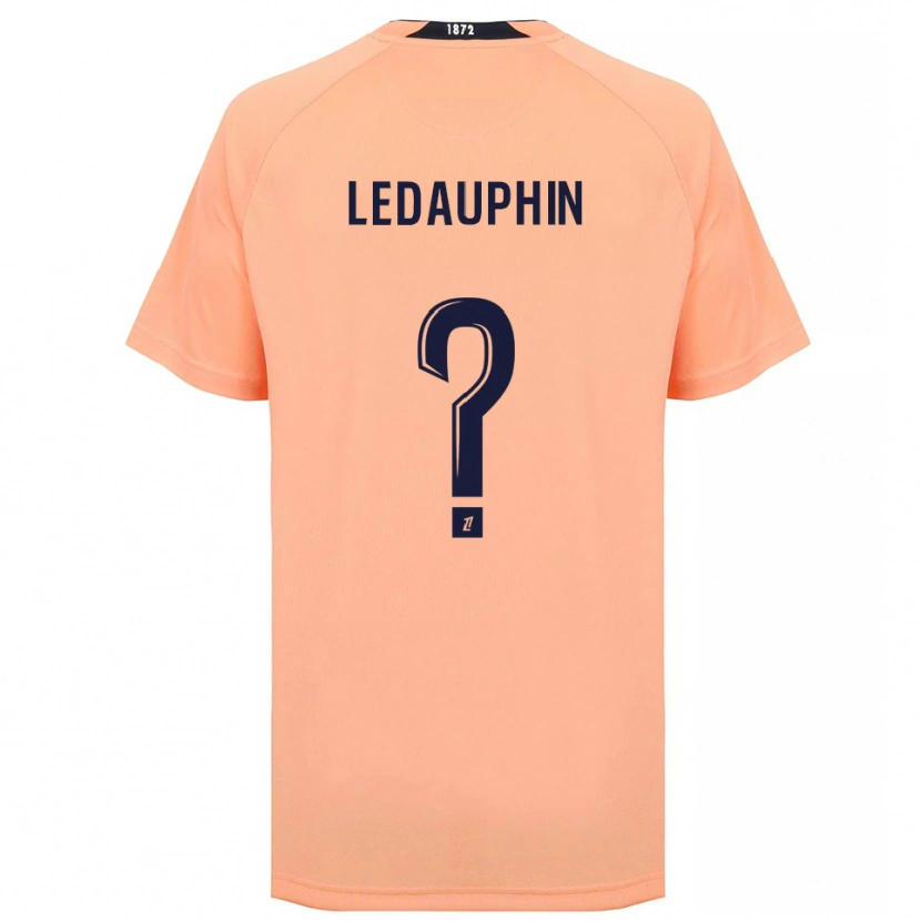 Danxen Niño Camiseta Léann Ledauphin #0 Naranja Azul Marino 2ª Equipación 2025/26 La Camisa