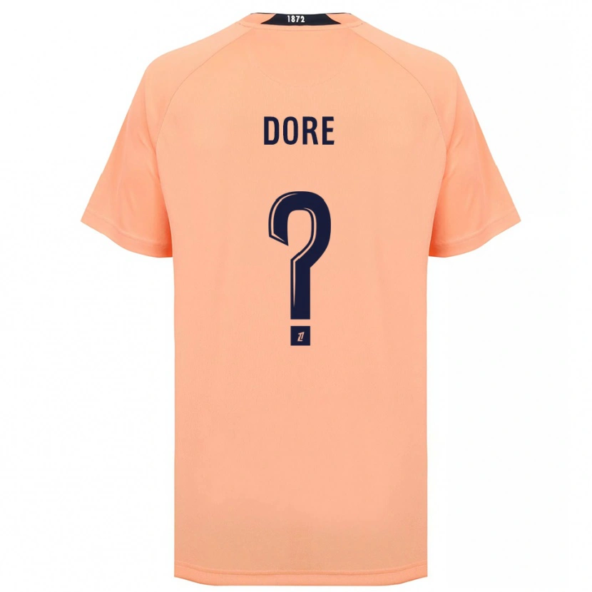 Danxen Niño Camiseta Maël Dore #0 Naranja Azul Marino 2ª Equipación 2025/26 La Camisa