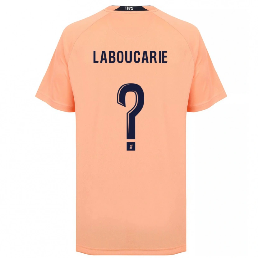 Danxen Niño Camiseta Luna Laboucarie #0 Naranja Azul Marino 2ª Equipación 2025/26 La Camisa