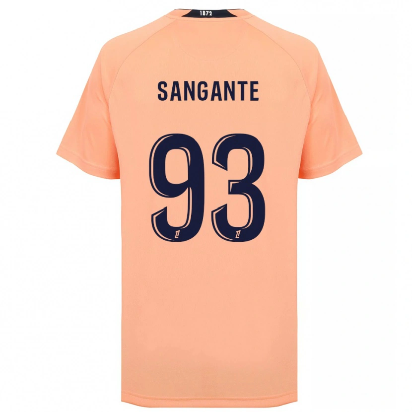 Danxen Niño Camiseta Arouna Sangante #93 Naranja Azul Marino 2ª Equipación 2025/26 La Camisa