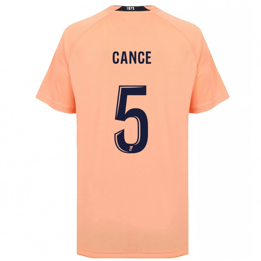 Danxen Niño Camiseta Laurie Cance #5 Naranja Azul Marino 2ª Equipación 2025/26 La Camisa