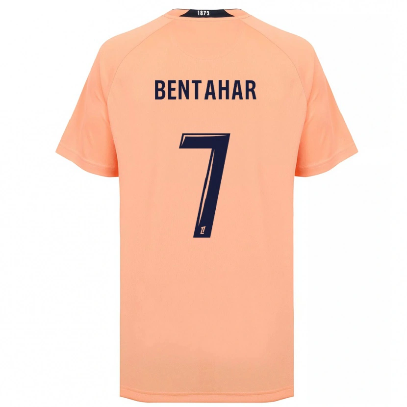 Danxen Niño Camiseta Ahmed Bentahar #7 Naranja Azul Marino 2ª Equipación 2025/26 La Camisa