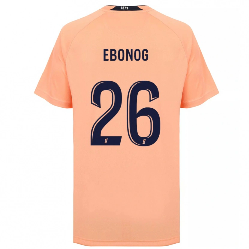 Danxen Niño Camiseta Simon Ebonog #26 Naranja Azul Marino 2ª Equipación 2025/26 La Camisa