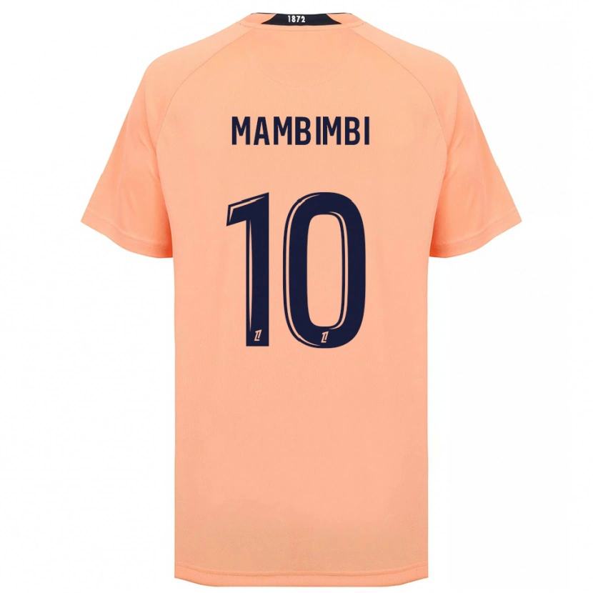 Danxen Niño Camiseta Felix Mambimbi #10 Naranja Azul Marino 2ª Equipación 2025/26 La Camisa