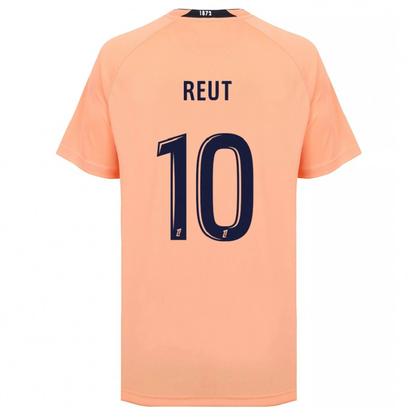 Danxen Niño Camiseta Nicolas Reut #10 Naranja Azul Marino 2ª Equipación 2025/26 La Camisa