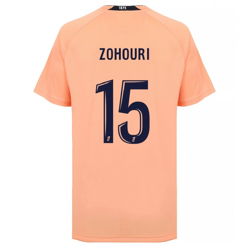 Danxen Niño Camiseta Guy-Noël Zohouri #15 Naranja Azul Marino 2ª Equipación 2025/26 La Camisa