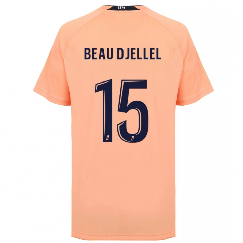 Danxen Niño Camiseta Yanis Beau Djellel #15 Naranja Azul Marino 2ª Equipación 2025/26 La Camisa