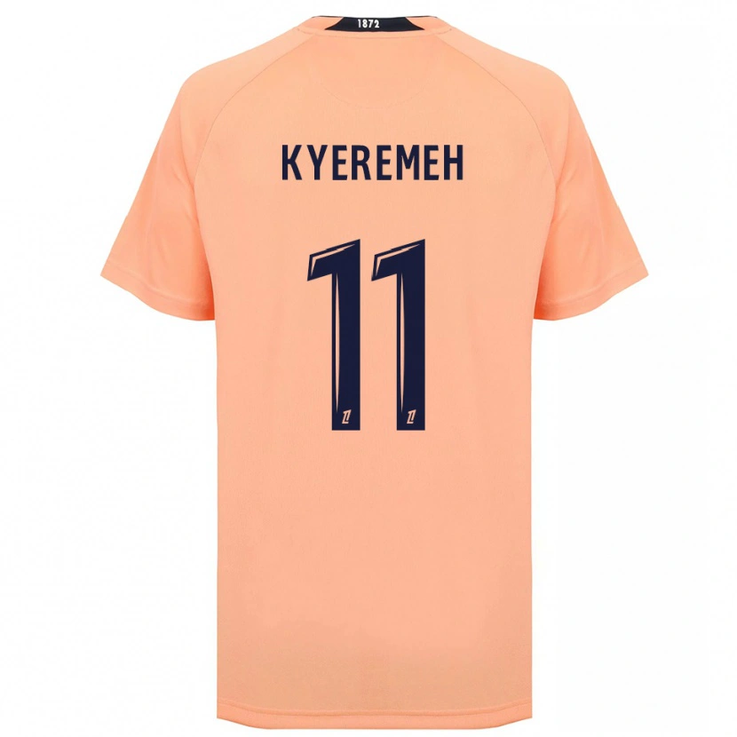 Danxen Niño Camiseta Godson Kyeremeh #11 Naranja Azul Marino 2ª Equipación 2025/26 La Camisa