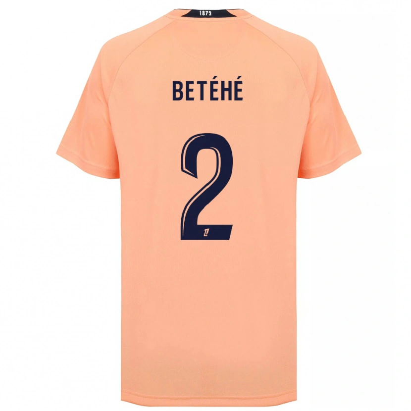 Danxen Niño Camiseta Aaron Betéhé #2 Naranja Azul Marino 2ª Equipación 2025/26 La Camisa