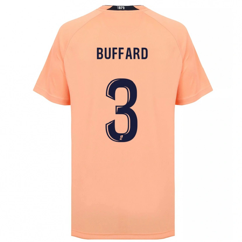 Danxen Niño Camiseta Matthieu Buffard #3 Naranja Azul Marino 2ª Equipación 2025/26 La Camisa