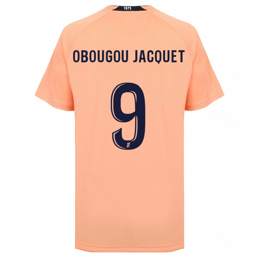 Danxen Niño Camiseta Noam Obougou #9 Naranja Azul Marino 2ª Equipación 2025/26 La Camisa