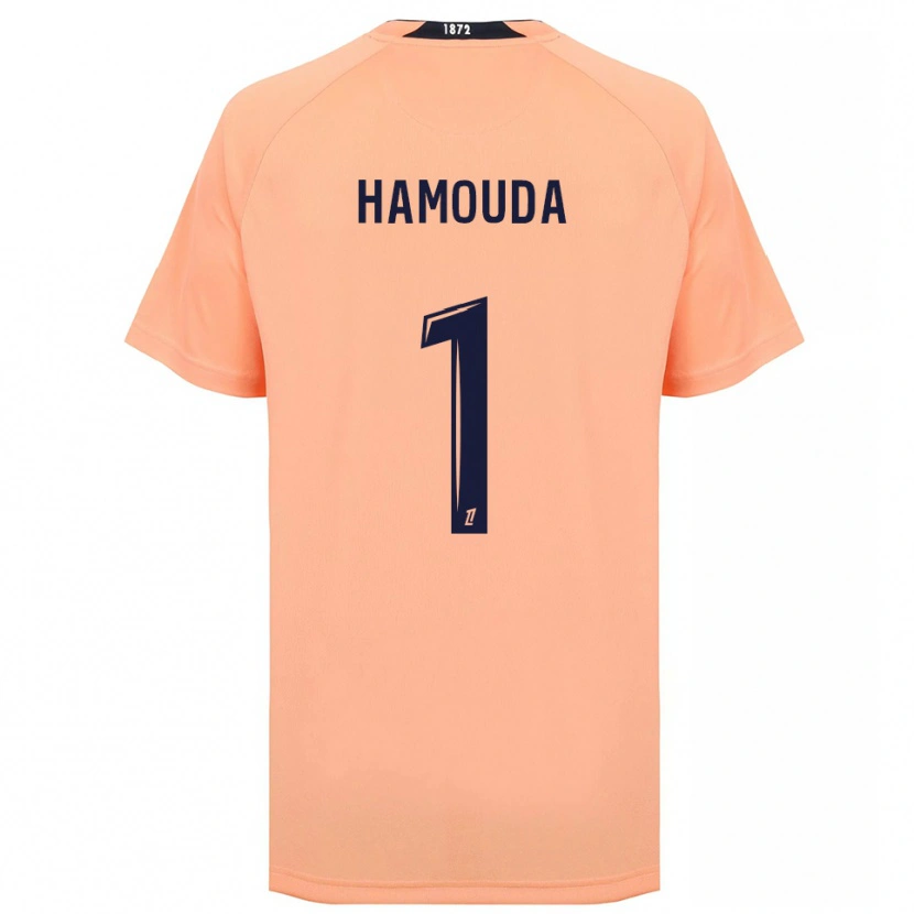 Danxen Niño Camiseta Adel Hamouda #1 Naranja Azul Marino 2ª Equipación 2025/26 La Camisa