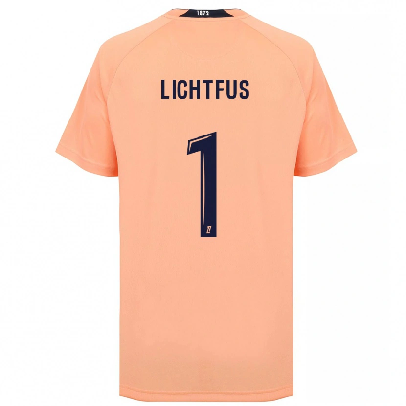 Danxen Niño Camiseta Lisa Lichtfus #1 Naranja Azul Marino 2ª Equipación 2025/26 La Camisa
