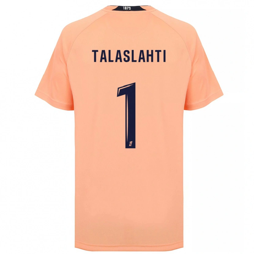 Danxen Niño Camiseta Katriina Talaslahti #1 Naranja Azul Marino 2ª Equipación 2025/26 La Camisa