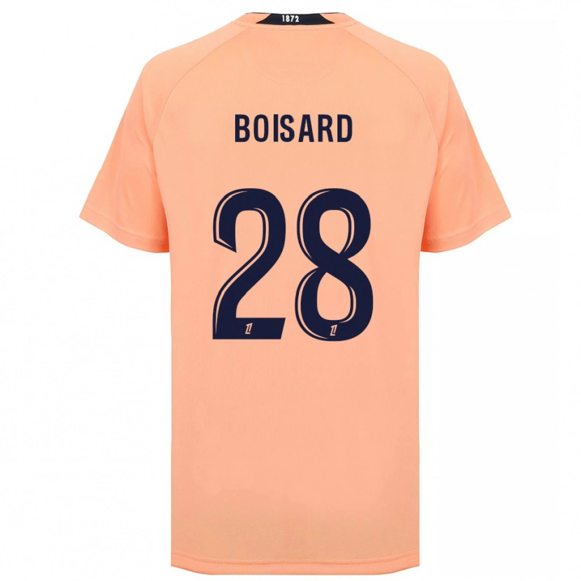 Danxen Niño Camiseta Célestine Boisard #28 Naranja Azul Marino 2ª Equipación 2025/26 La Camisa