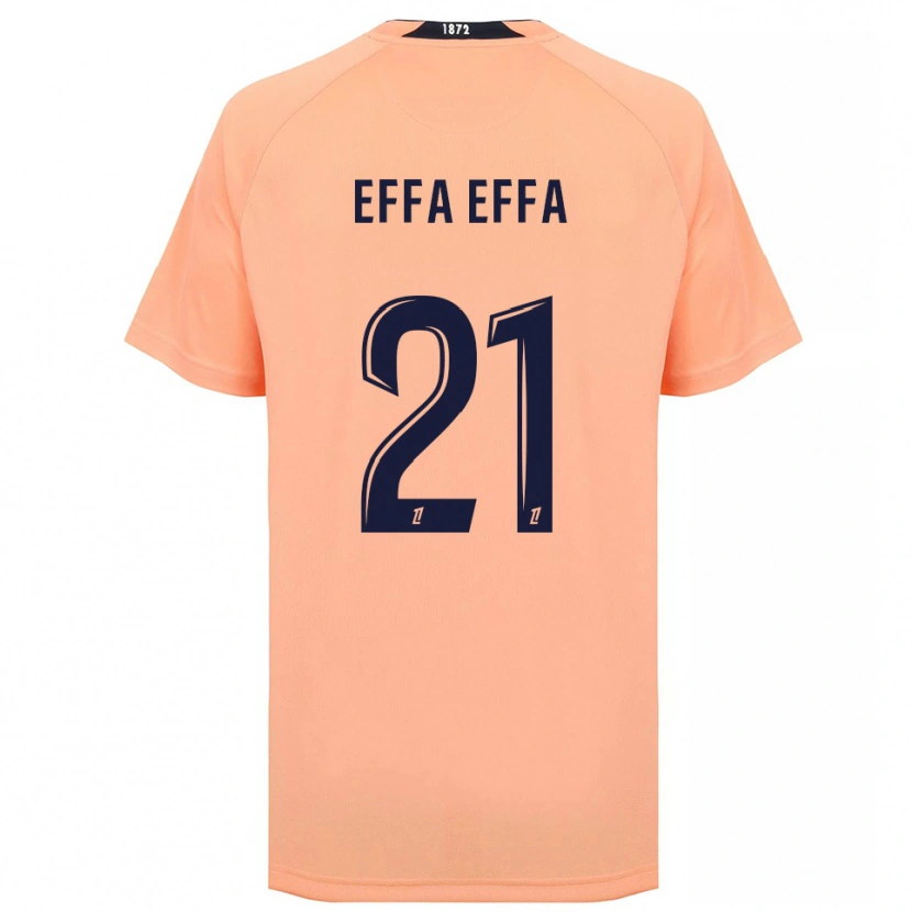 Danxen Niño Camiseta Chancelle Effa Effa #21 Naranja Azul Marino 2ª Equipación 2025/26 La Camisa
