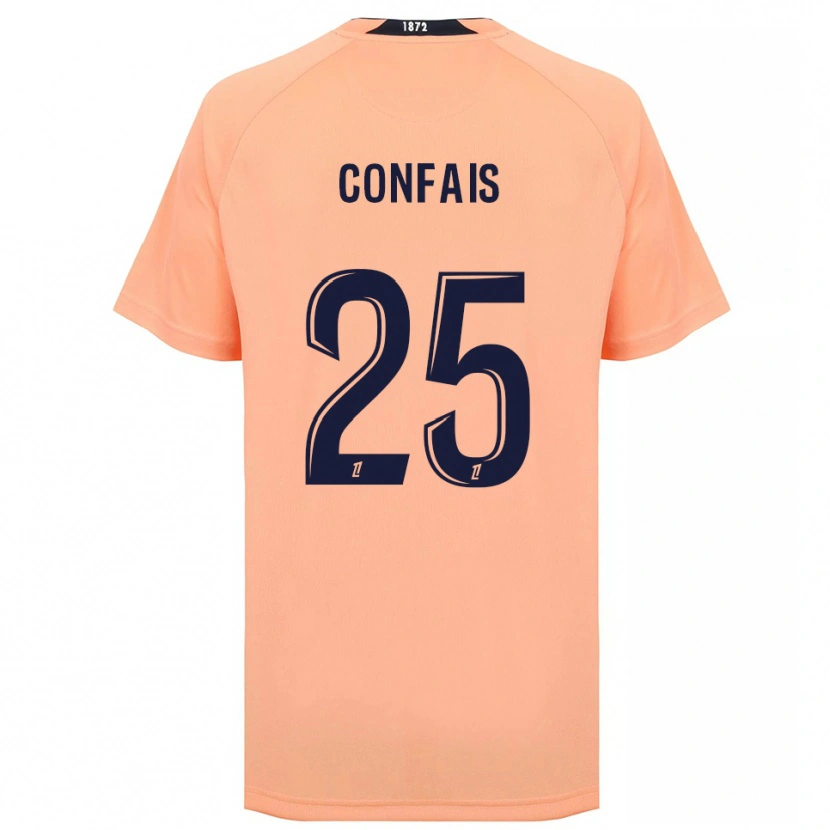 Danxen Niño Camiseta Aloïs Confais #25 Naranja Azul Marino 2ª Equipación 2025/26 La Camisa