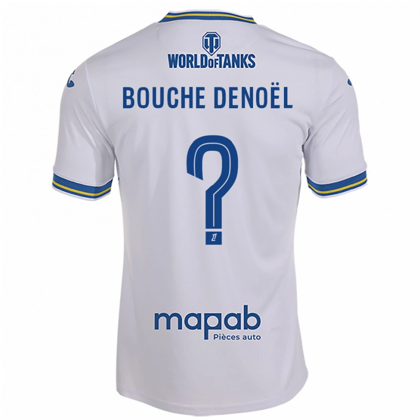 Danxen Niño Camiseta Max Bouche Denoël #0 Blanco Celeste 2ª Equipación 2025/26 La Camisa