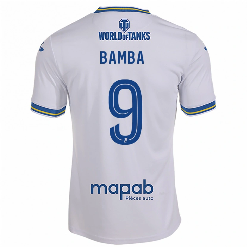 Danxen Niño Camiseta Mohamed Bamba #9 Blanco Celeste 2ª Equipación 2025/26 La Camisa