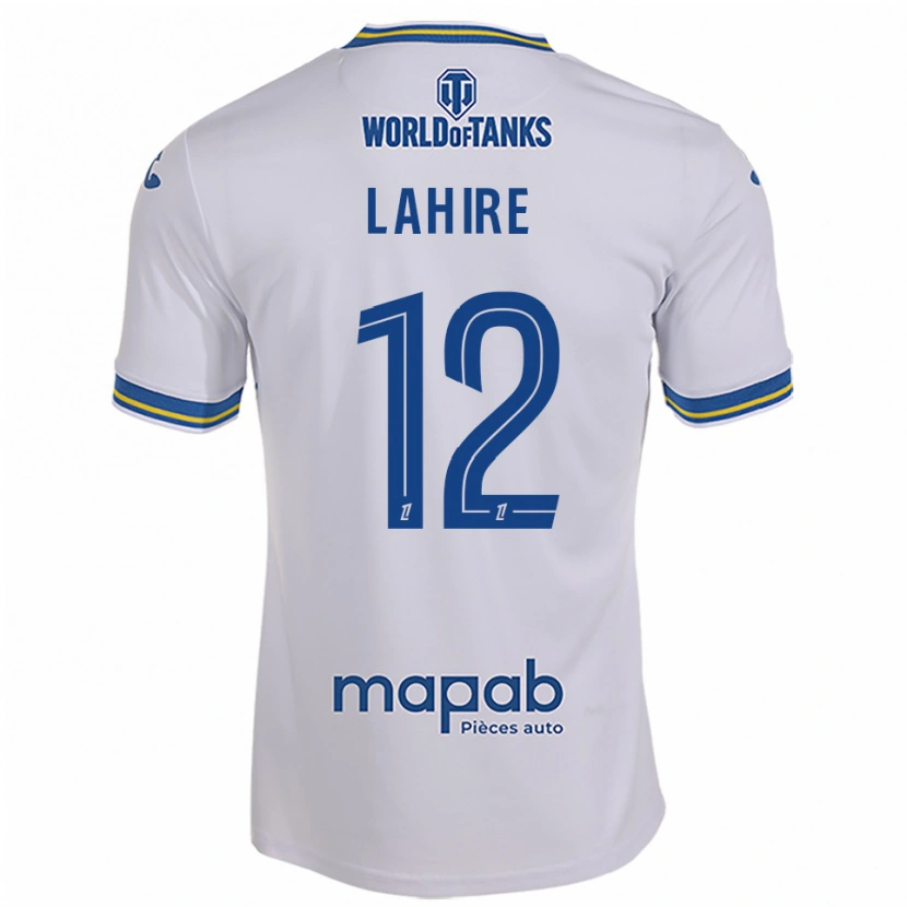 Danxen Niño Camiseta Molly Lahire #12 Blanco Celeste 2ª Equipación 2025/26 La Camisa