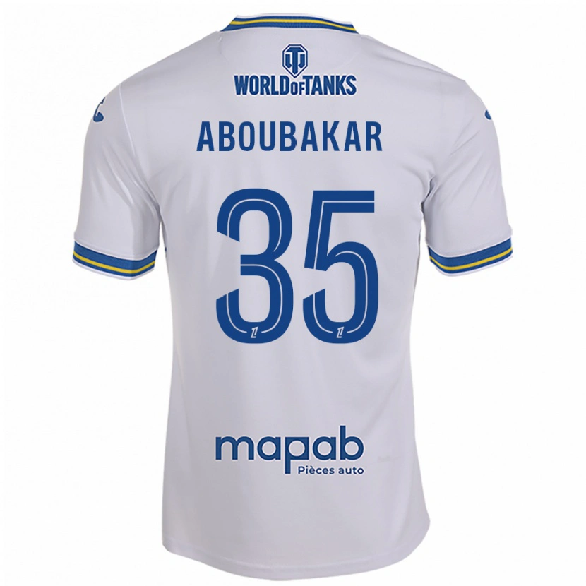 Danxen Niño Camiseta Siddick Aboubakar #35 Blanco Celeste 2ª Equipación 2025/26 La Camisa