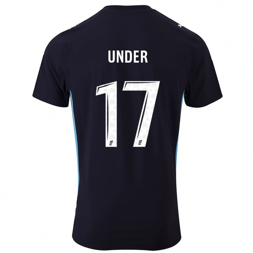Danxen Niño Camiseta Cengiz Under #17 Negro Celeste 2ª Equipación 2025/26 La Camisa