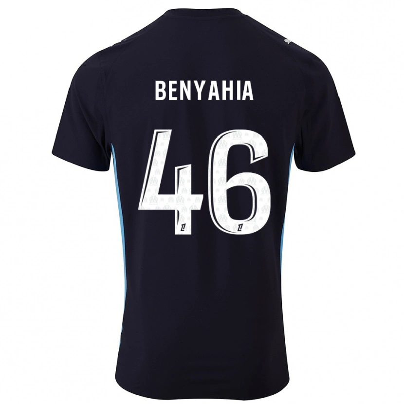 Danxen Niño Camiseta Aylan Benyahia-Tani #46 Negro Celeste 2ª Equipación 2025/26 La Camisa