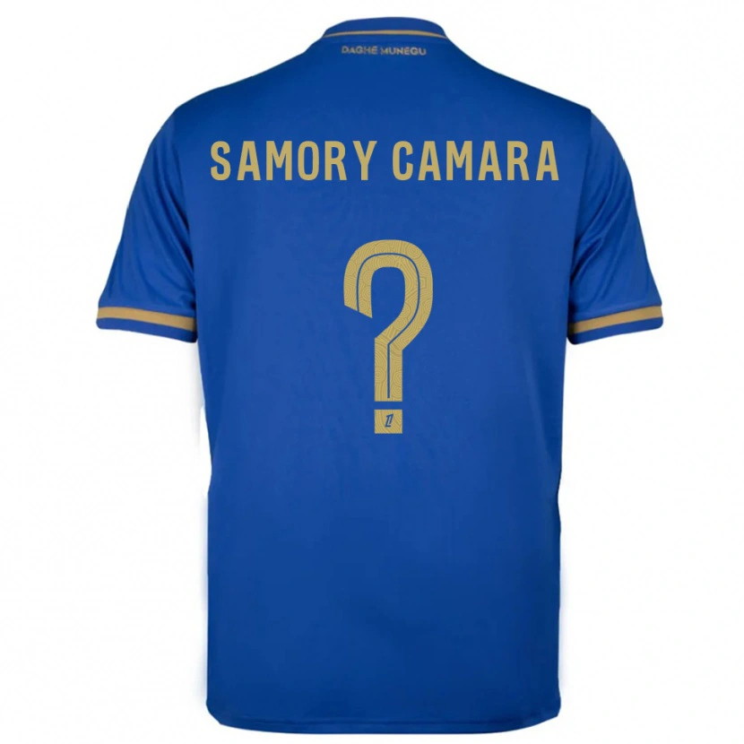 Danxen Niño Camiseta Verges Samory Camara #0 Azul Oro 2ª Equipación 2025/26 La Camisa