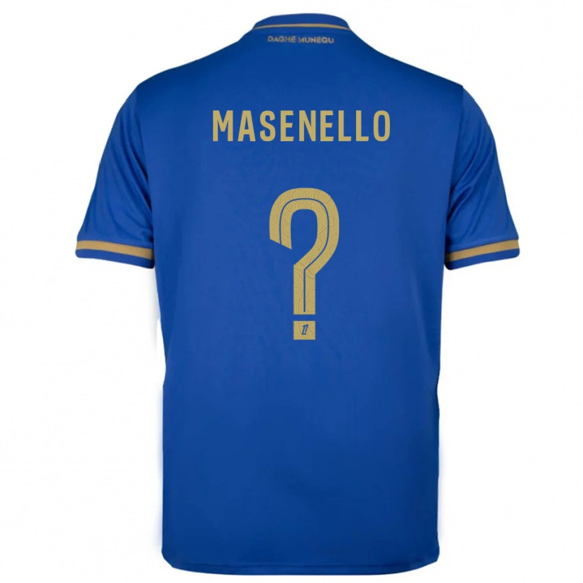 Danxen Niño Camiseta Tristan Masenello #0 Azul Oro 2ª Equipación 2025/26 La Camisa