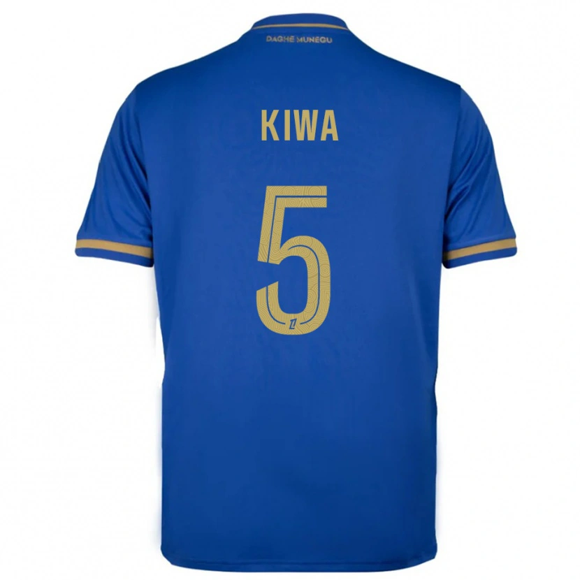 Danxen Niño Camiseta Bradel Kiwa #5 Azul Oro 2ª Equipación 2025/26 La Camisa