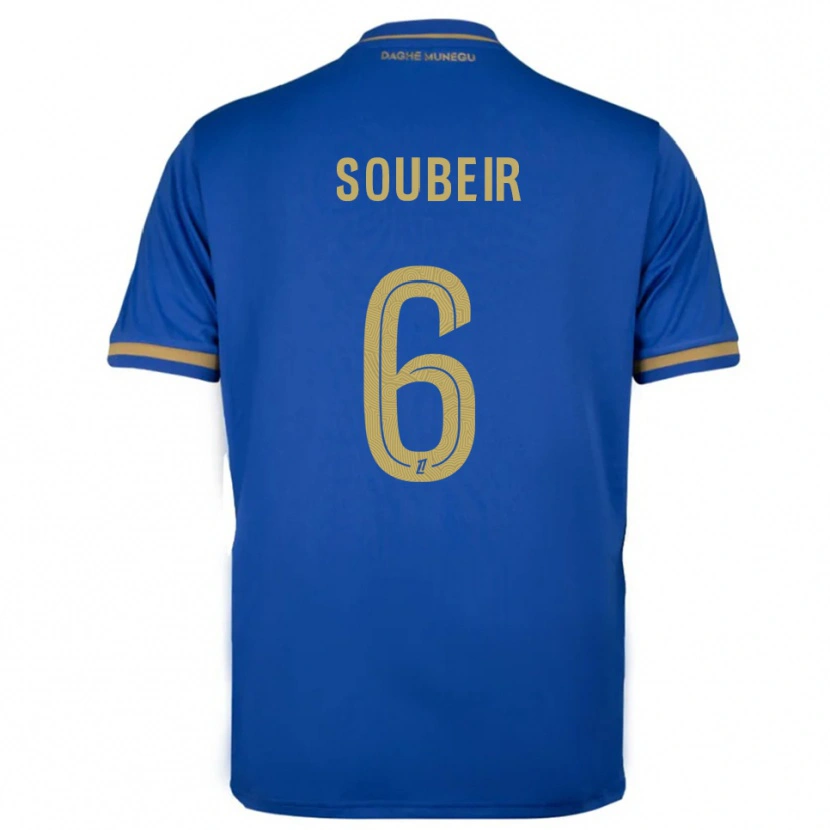 Danxen Niño Camiseta Anis Soubeir #6 Azul Oro 2ª Equipación 2025/26 La Camisa
