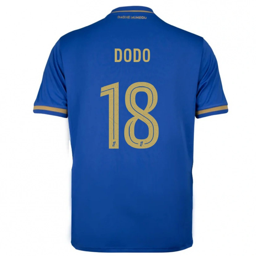 Danxen Niño Camiseta Yannick Dodo #18 Azul Oro 2ª Equipación 2025/26 La Camisa