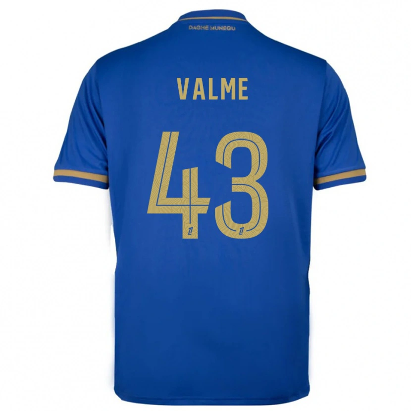 Danxen Niño Camiseta Ritchy Valme #43 Azul Oro 2ª Equipación 2025/26 La Camisa