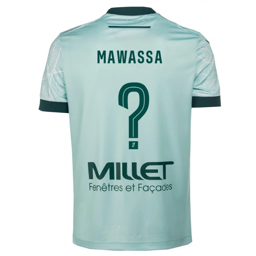 Danxen Niño Camiseta Enoch Mawassa #0 Verde Blanco 2ª Equipación 2025/26 La Camisa