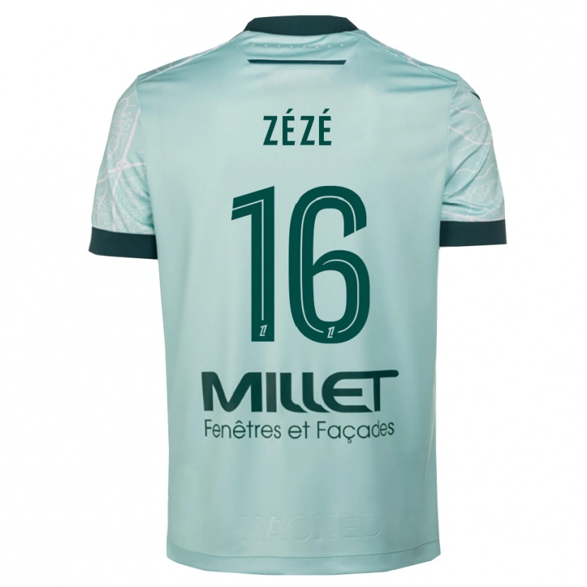 Danxen Niño Camiseta Yanel Zézé #16 Verde Blanco 2ª Equipación 2025/26 La Camisa
