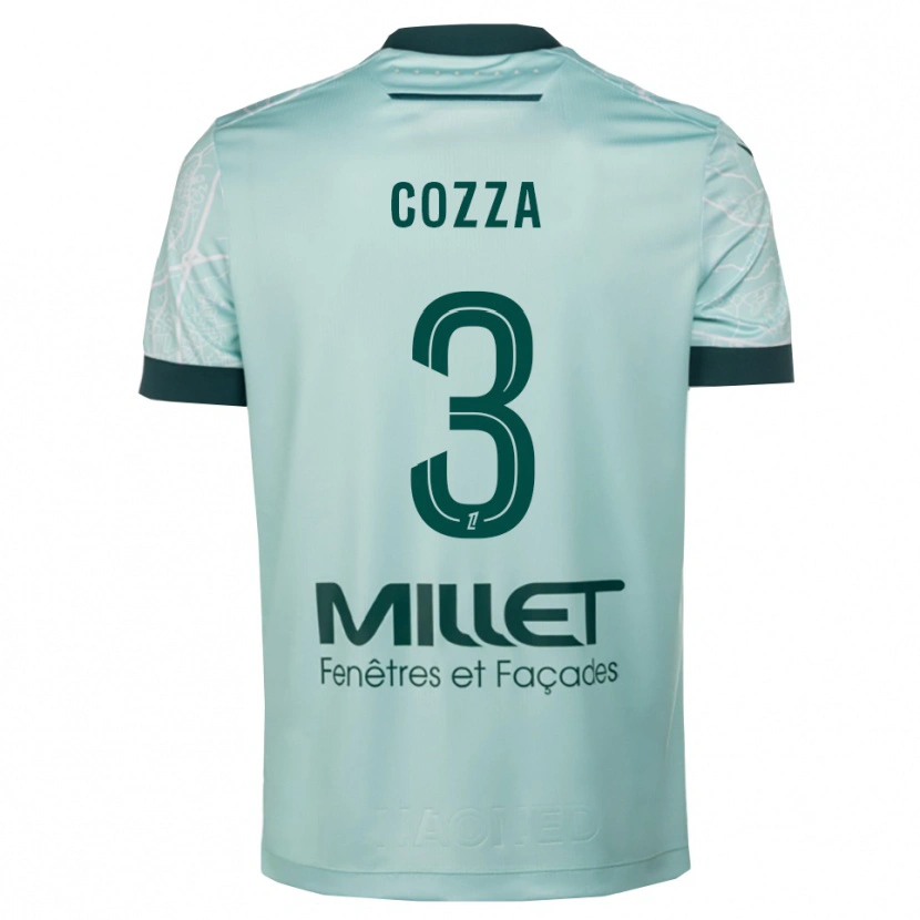 Danxen Niño Camiseta Nicolas Cozza #3 Verde Blanco 2ª Equipación 2025/26 La Camisa