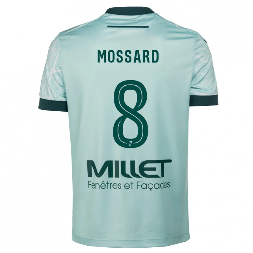 Danxen Niño Camiseta Juliette Mossard #8 Verde Blanco 2ª Equipación 2025/26 La Camisa
