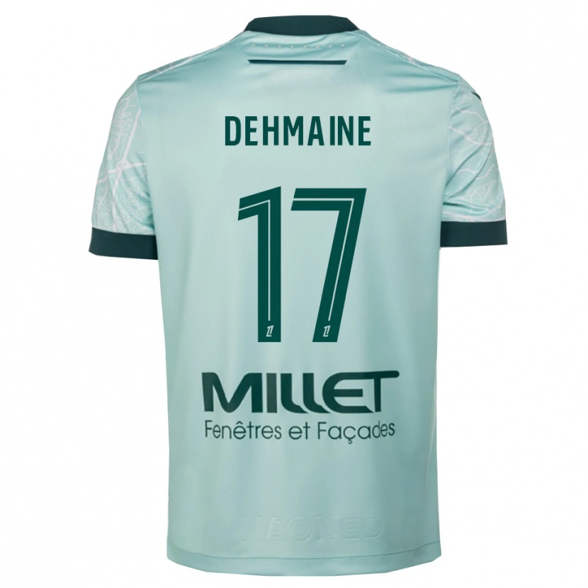 Danxen Niño Camiseta Dehmaine Tabibou #17 Verde Blanco 2ª Equipación 2025/26 La Camisa